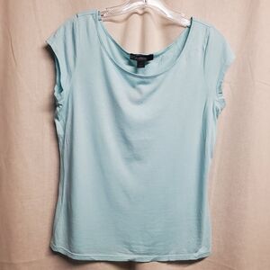 Express Sky Blue Women's Short Sleeve Top